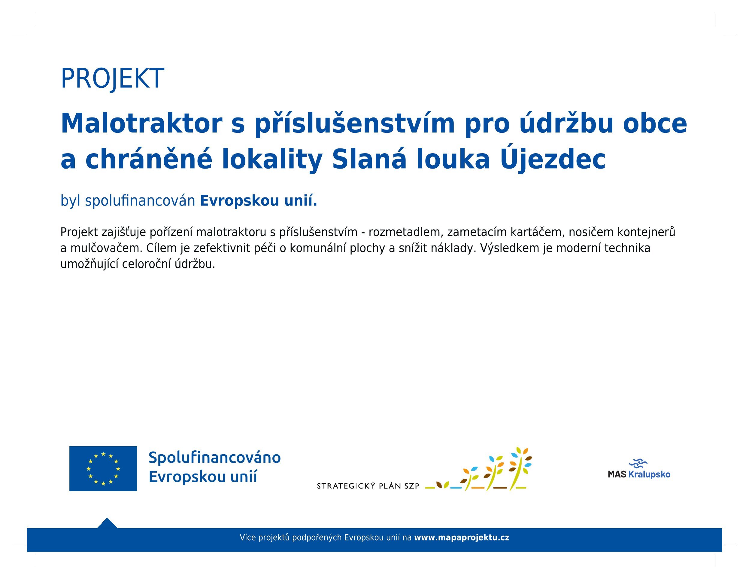 Malotraktor s příslušenstvím